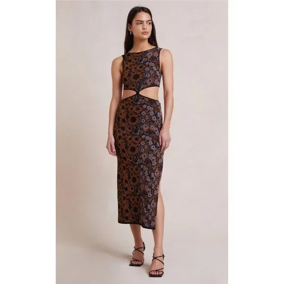 white christmas dresses Agatha Cut Out Midi (Cool Mint) main image 1